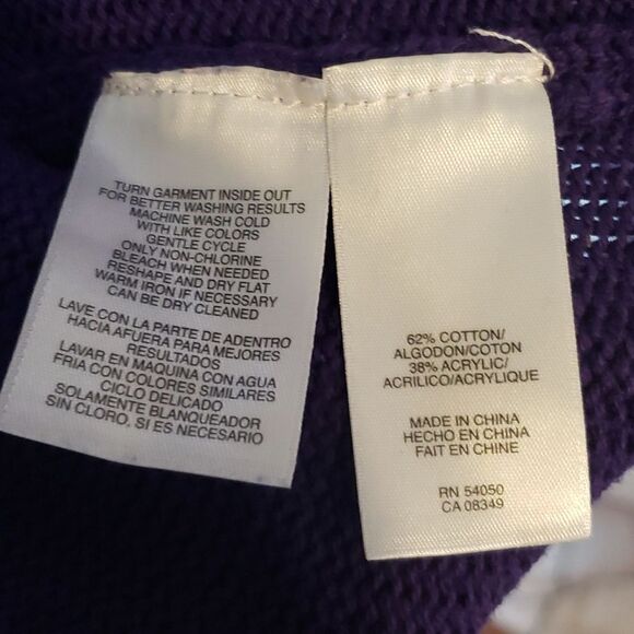 Jones New York Purple Sweater - Picture 4 of 7